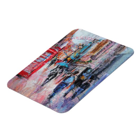 Rainy Day Carnaby Street Magnet (Linke Seite)