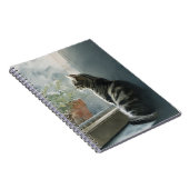 Rainy Day Cat Spiral Notebook Notizblock (Rechte Seite)