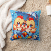 "Rainy Day Chickens" Kissen (Decke)