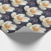 Rainy Day Crocus Blume Geschenkpapier (Ecke)