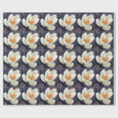 Rainy Day Crocus Blume Geschenkpapier (Flach)