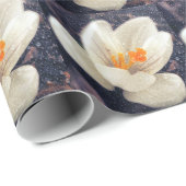 Rainy Day Crocus Blume Geschenkpapier (Rolleneckpunkt)