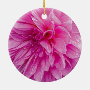 Rainy Day Dahlia schließt Keramik Ornament