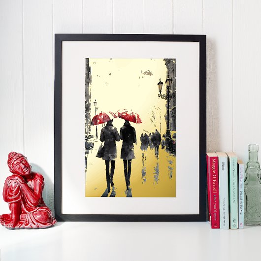 Rainy Day Downtown Foliendrucke