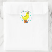 Rainy Day Duck in Orange Boots Stickers (Tasche)