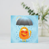 Rainy Day Einladung (Stehend Vorderseite)