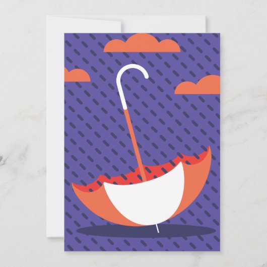 Rainy Day Einladung (Vorderseite)