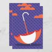 Rainy Day Einladung (Vorne/Hinten)