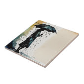 Rainy Day Elegance - Frauen im Regen Fliese (Seite)