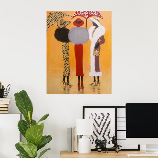 RAINY DAY FRIENDS POSTER (Heimbüro)