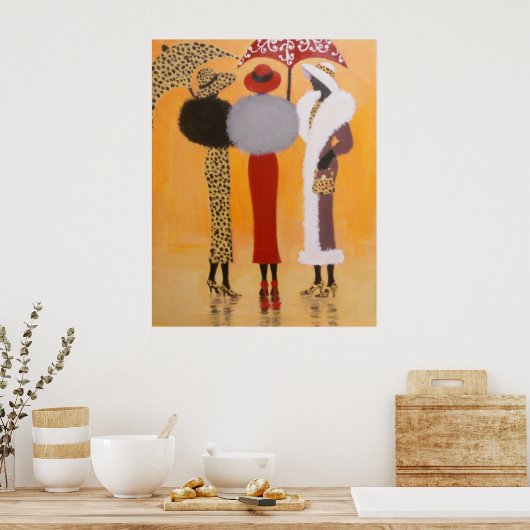 RAINY DAY FRIENDS POSTER (Küche)