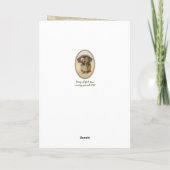 Rainy Day Friends Vintag Illustration Karte (Rückseite)