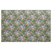 Rainy Day Ginger Cat Daisies Pattern Stoff (Fat Quarter (45,7 x 55,9 cm))