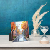 Rainy Day in Boston | Aquarellmalerei MA Art: Fotoplatte (InSitu)