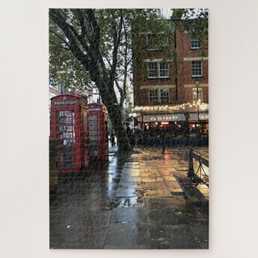 Rainy Day in Clerkenwell, London, Großbritannien Puzzle (Vertikal)