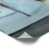 Rainy Day in Edinburgh Poster (Ecke)