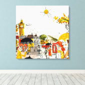 Rainy Day in London Leinwanddruck (Insitu (Holzboden))