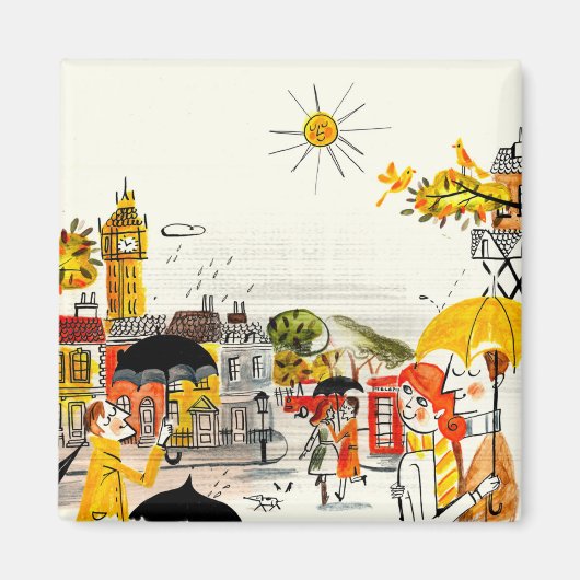 Rainy Day in London Magnet (Vorne)
