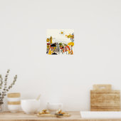 Rainy Day in London Poster (Küche)