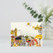 Rainy Day in London Postkarte (Stehend Vorderseite)