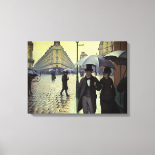 Rainy Day in Paris durch Gustave Caillebotte Leinwanddruck