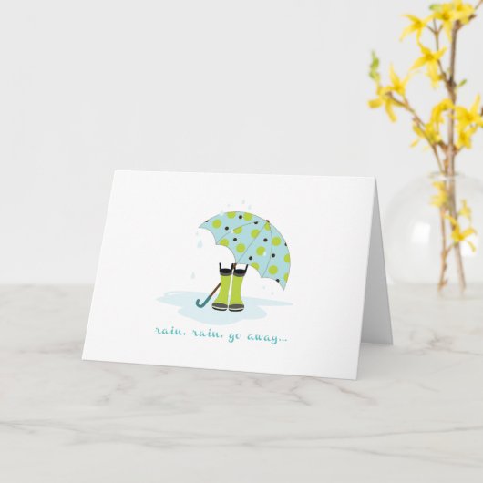 Rainy Day Karte (Gelbe Blume)