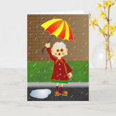 Rainy Day Karte (Gelbe Blume)