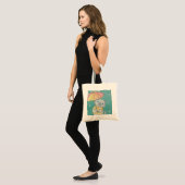 Rainy Day: Katze & Regenschirm-Illustration Tragetasche (Vorderseite (Model))