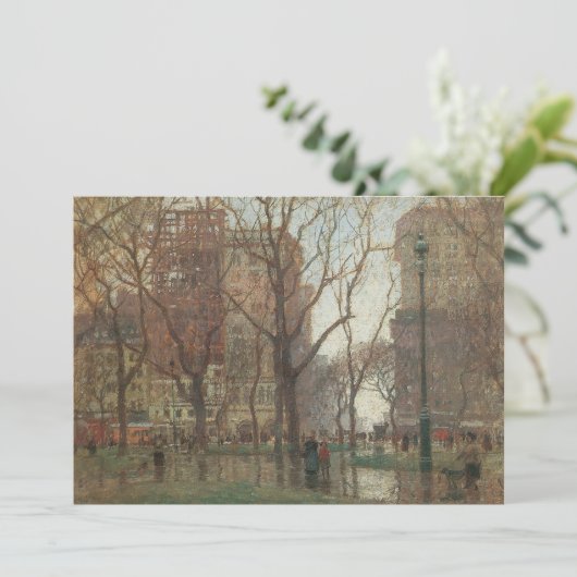 Rainy Day, Madison Square, New York, Paul Cornoyer (Stehend Vorderseite)