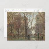 Rainy Day, Madison Square, New York, Paul Cornoyer Postkarte (Vorne/Hinten)