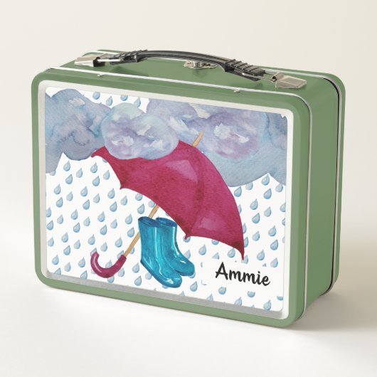 Rainy Day Metal Lunchbox (Rückseite)