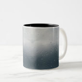 Rainy Day Mood Gray Raindrops Print Tasse (VorderseiteRechts)