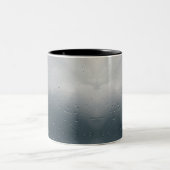 Rainy Day Mood Gray Raindrops Print Tasse (Mittel)