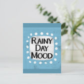 Rainy Day Mood Postcard Postkarte (Stehend Vorderseite)