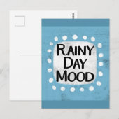 Rainy Day Mood Postcard Postkarte (Vorne/Hinten)