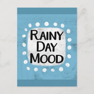 Rainy Day Mood Postcard Postkarte
