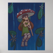 Rainy Day Mushroom Fairy Poster (Vorne)