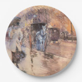 Rainy Day on Fifth Avenue (New York City) Pappteller (Vorderseite)