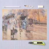 Rainy Day on Fifth Avenue (New York City) Seidenpapier (Handwerk)