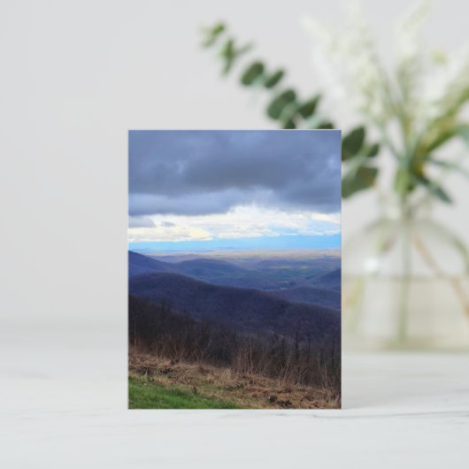 Rainy Day on Rock Castle Gorge Postkarte (Stehend Vorderseite)