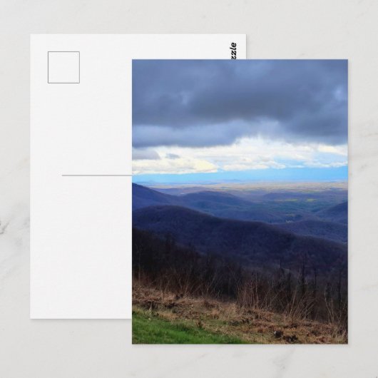 Rainy Day on Rock Castle Gorge Postkarte (Vorne/Hinten)