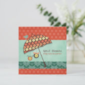 Rainy Day Party Einladungen (Stehend Vorderseite)