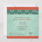 Rainy Day Party Einladungen (Rückseite)