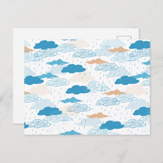 Rainy Day Postkarte (Vorne/Hinten)
