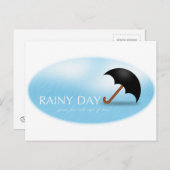 Rainy Day Postkarte (Vorne/Hinten)