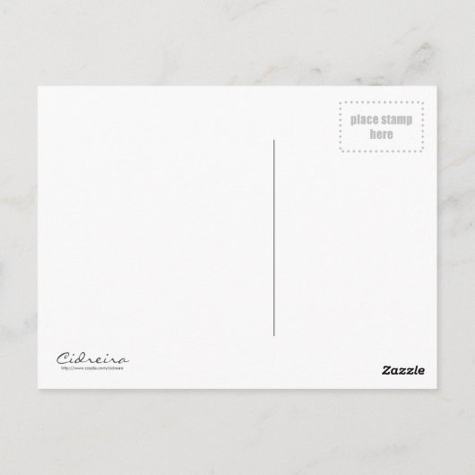 Rainy Day Postkarte (Rückseite)