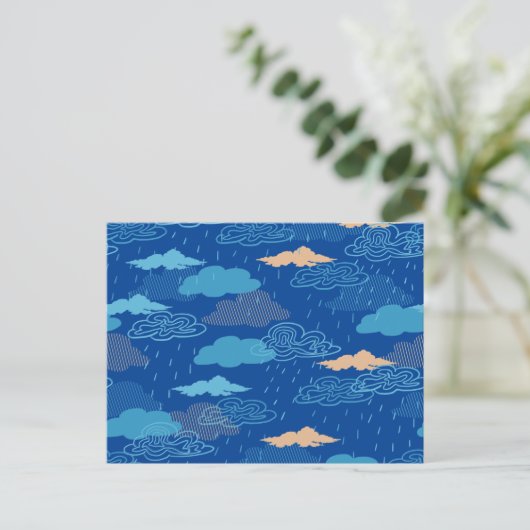 Rainy Day Postkarte (Stehend Vorderseite)