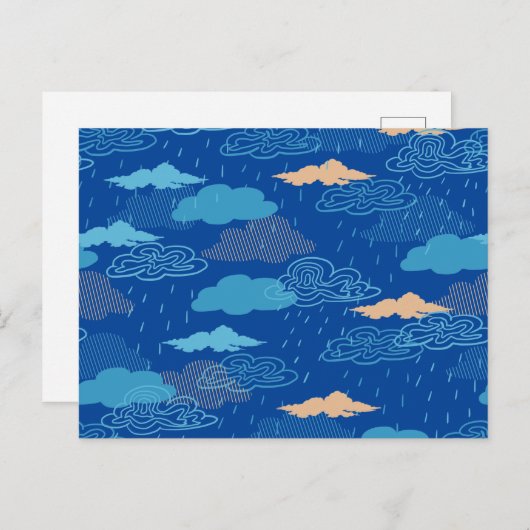 Rainy Day Postkarte (Vorne/Hinten)