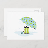 Rainy Day Postkarte (Vorne/Hinten)