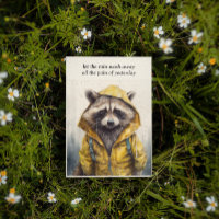 Rainy Day, raccoon-gelber Regenmantel anpassbar